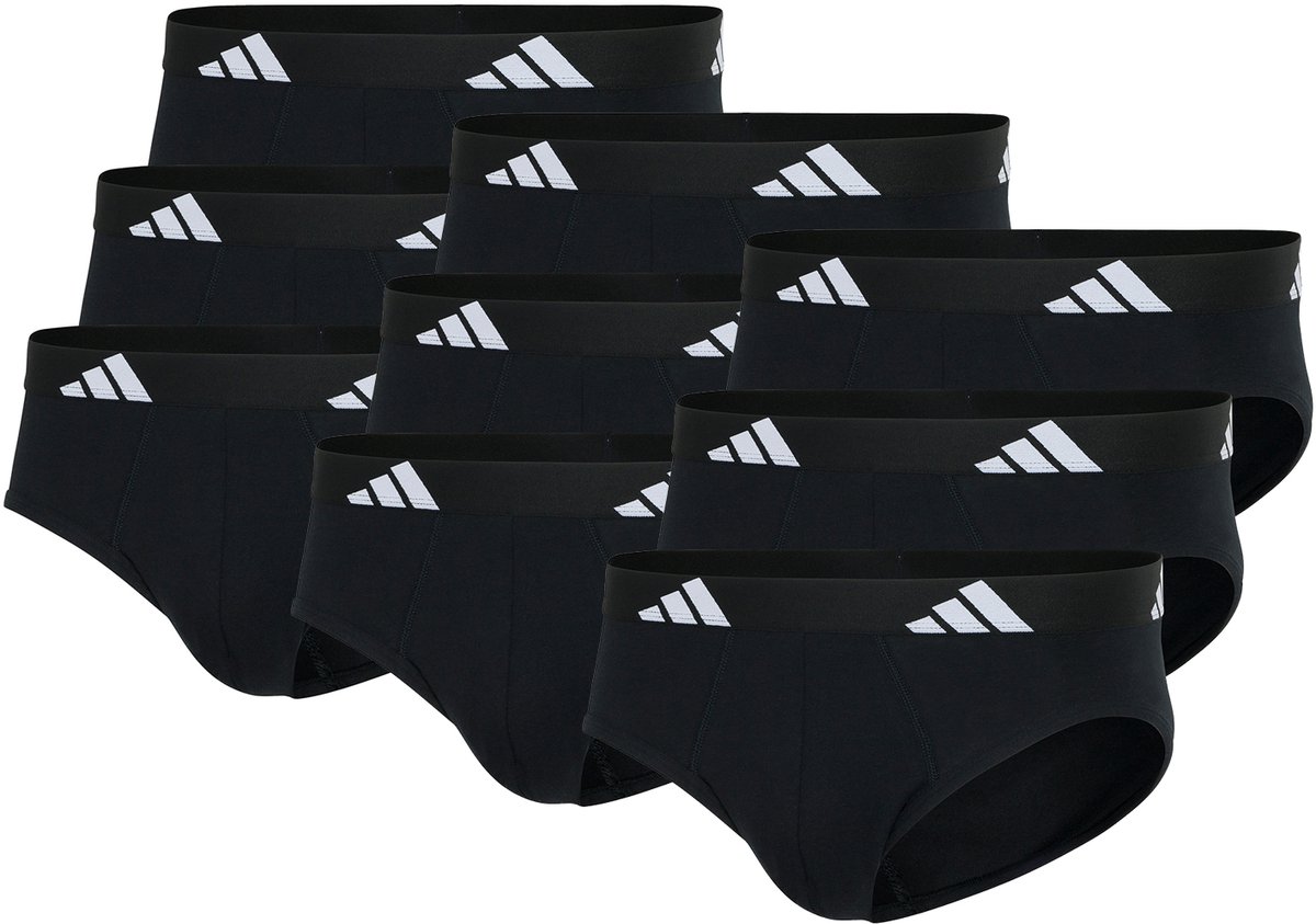 Adidas Basic Brief Heren Herenondergoed Slip Ondergoed, set van 9