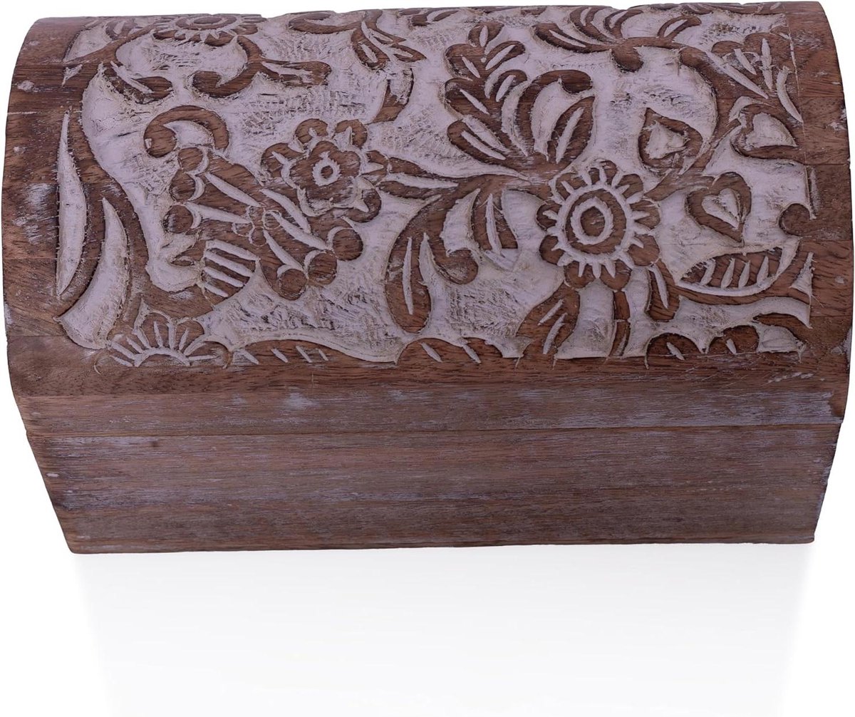 Verjaardagscadeau Ideeën: Handgemaakte Decoratieve Houten Sieraden Doos - Organizer Keepsake Box - Schat Borst - Snuisterijhouder - Horloge Doos - Opbergdoos - Housewarming.