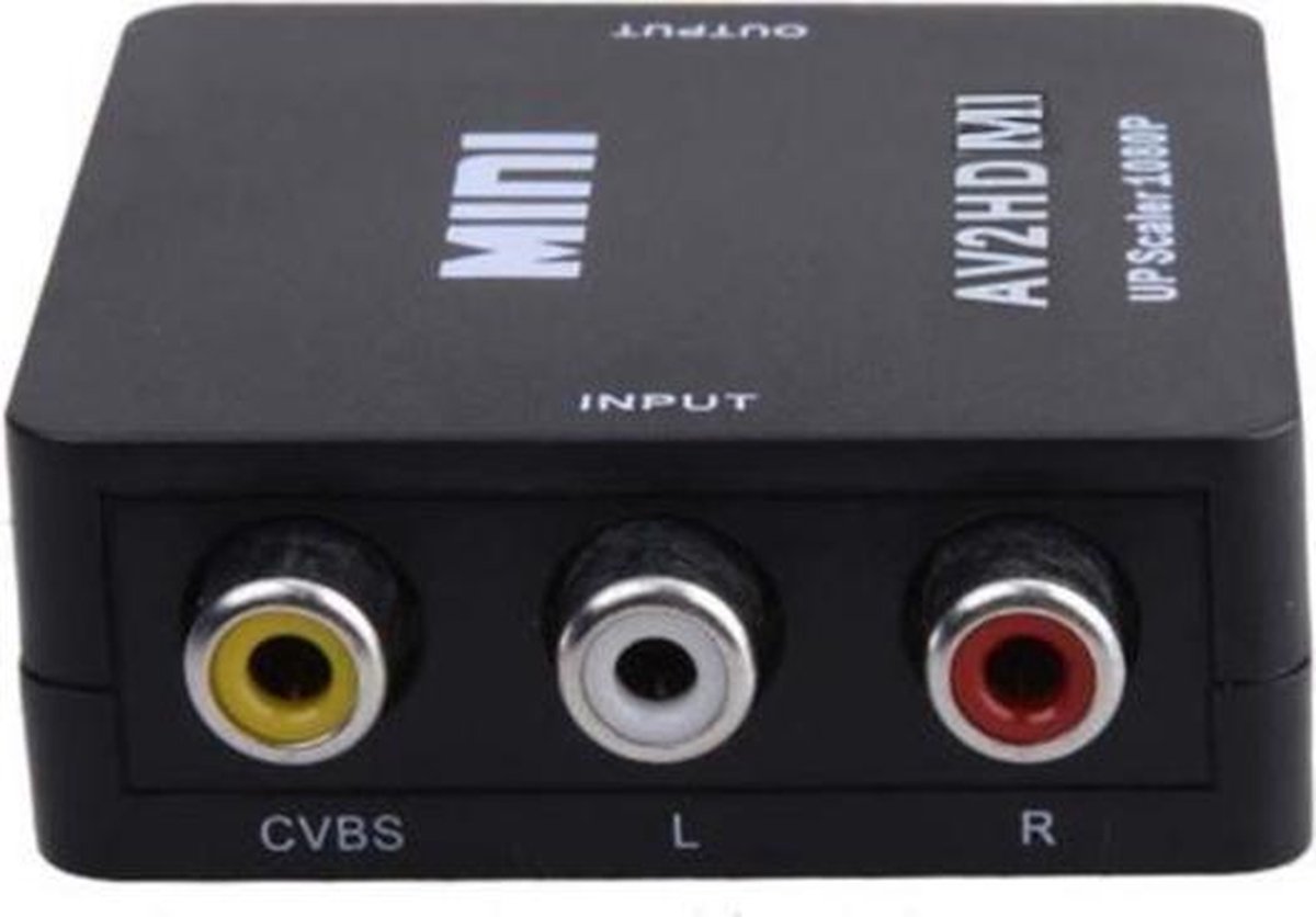 Indirect zwaan chatten TULP naar HDMI adapter - AV / Composiet RCA To HDMI Audio Video Kabel -  Zwart | bol.com
