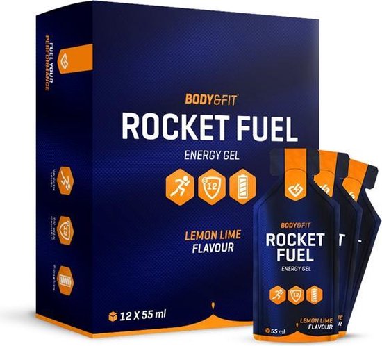 Body & Fit Rocket Fuel - Energiegel - 1 doos (12 gels) - Lemon & Lime