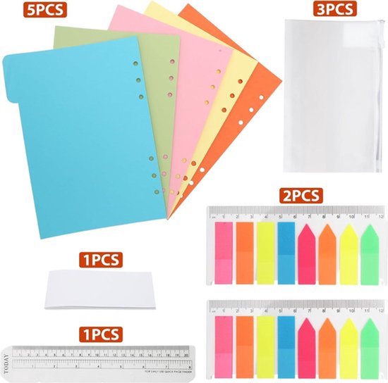 2 Stks A5 Spiraal Notitieblok Notitieboek, Transparant PP Cover Journal Notebook, Cover is Waterdicht en Kan worden afgeveegd