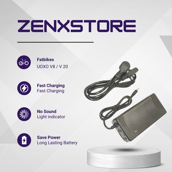 ZenXstore ZENX SJT-300E Snellader 54.6V 5A - voor 48V E-bikes, Fatbikes & E-scooters van Zenxstore — afbeelding 4