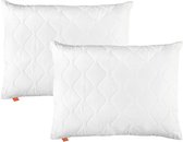 Bol.com sleepling 70x90 cm kussen set van 2 Komfort 100 | hoes van 100% microvezel | vulling van 100% polyester | Ökotex | Made ... aanbieding