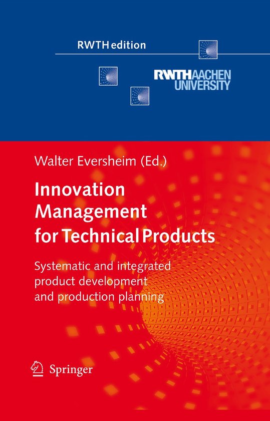 Innovation Management for Technical Products - cover