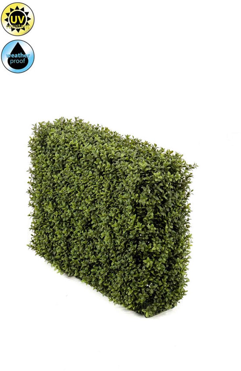 Emerald - Kunstplant Buxus haag UV 70x20x50cm - Kunstplant voor binnen