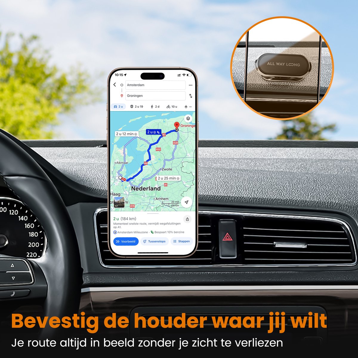 Telefoonhouder Auto Magnetisch - Dashboard - Extreem Sterke Magneet - 360º Draai & Kantelbaar - GSM Houder - Telefoonhouders Auto - Auto Accessoires - Zwart — cadeau in Cadeau-ideeën - foto 6