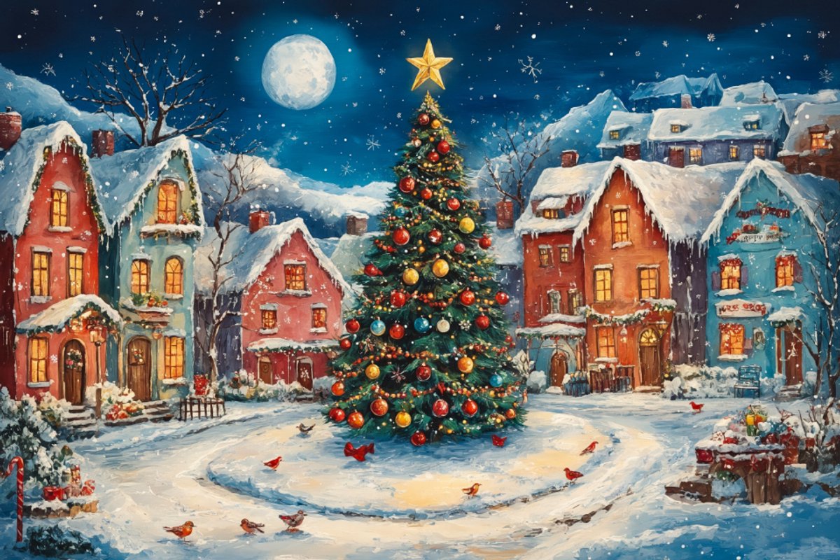 Kerstpuzzel 3 x 1000 Stukjes - Mr. Broccoli 3 in 1 Puzzel Kerstmis - Kerstman en Kerstboom - Inclusief Poster - FSC® - 68 x 48 cm - Legpuzzel Kerst - Kerstpuzzels voor Volwassenen — afbeelding 3
