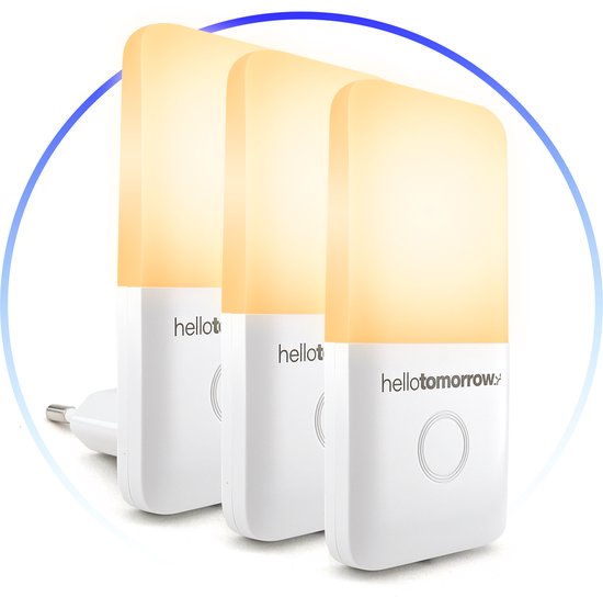 Easy Touch Serie - Nachtlampje Stopcontact Volwassenen en Kinderen - Wit - Bedlamp - Kinderkamer