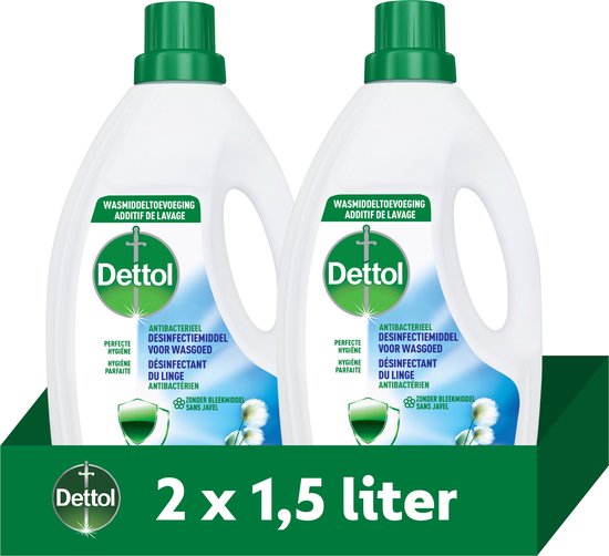 Dettol Wash Additive Hygiene Fresh - 2 x 1,5 L - Pack économique