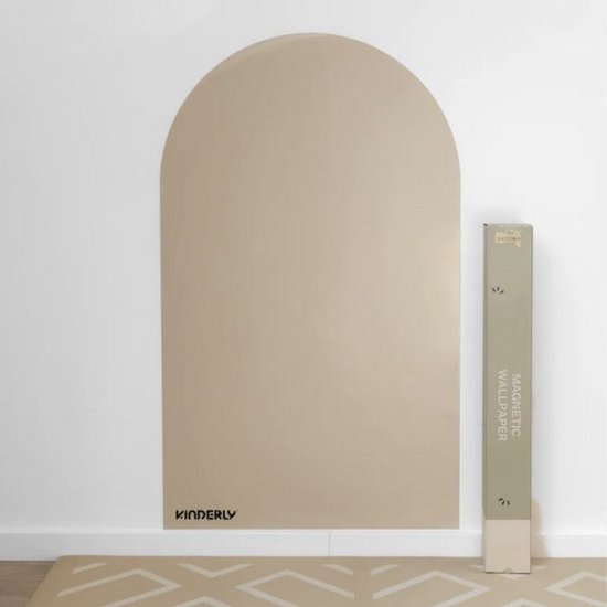 Kinderlybaby - Magnetisch behang Muursticker kinderkamer - Beige - 60x100 cm