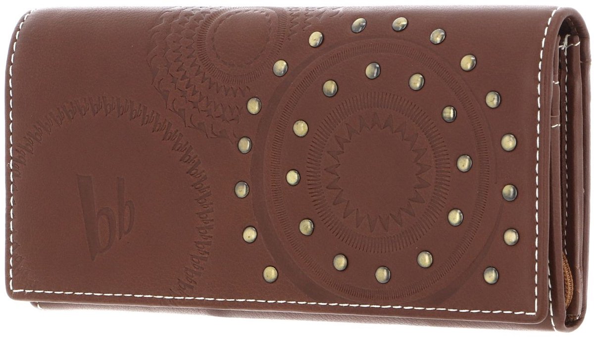 bruno banani Leren Portemonnee Saragossa Wallet Cognac Lichtbruin