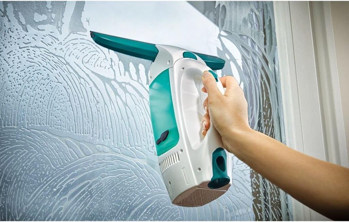 Leifheit Dry & Clean - raamzuiger met steel (43 cm) en inwasser - click system thumbnail 6