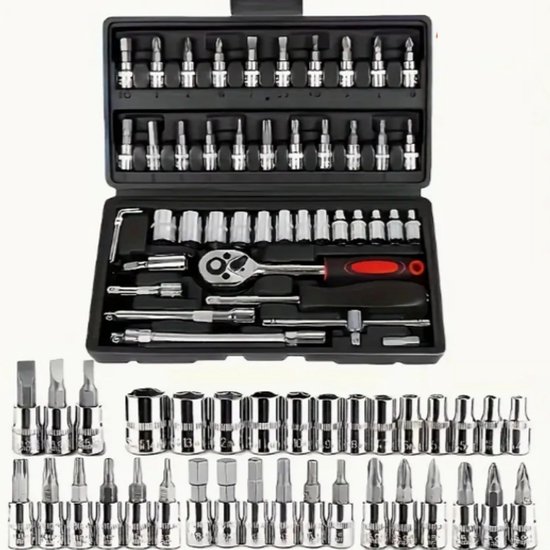 MILWAUKEE 4932464943 Doppenset Metrisch Met Ratel 1/4 In Opbergdoos 28 Delig 86837 MILWAUKEE 4932464943 Doppenset Metrisch Met Ratel 1/4 In Opbergdoos 28 Delig 86837