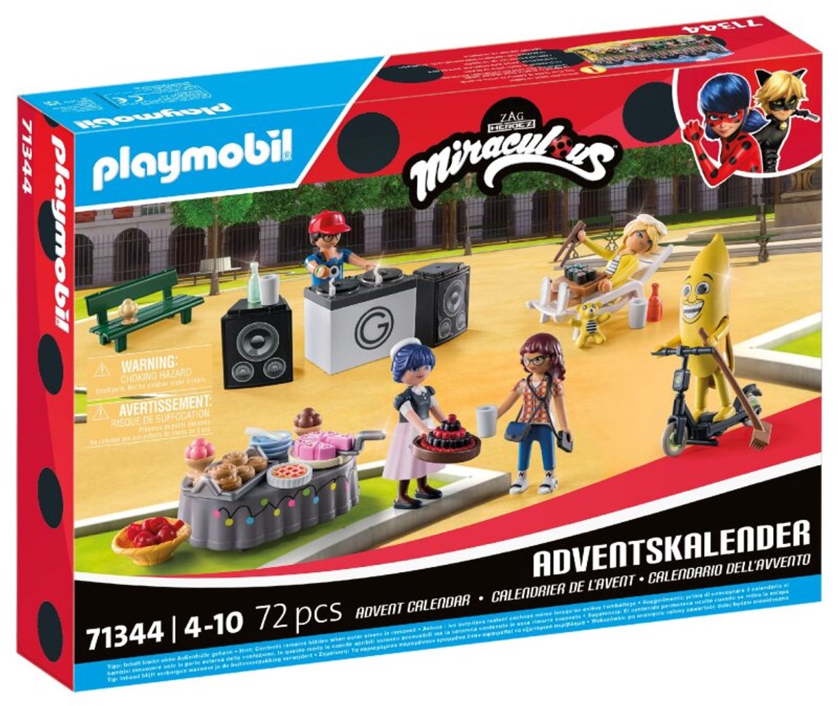 PLAYMOBIL Christmas Adventskalender Miraculous: Picknick in Parijs - 71344
