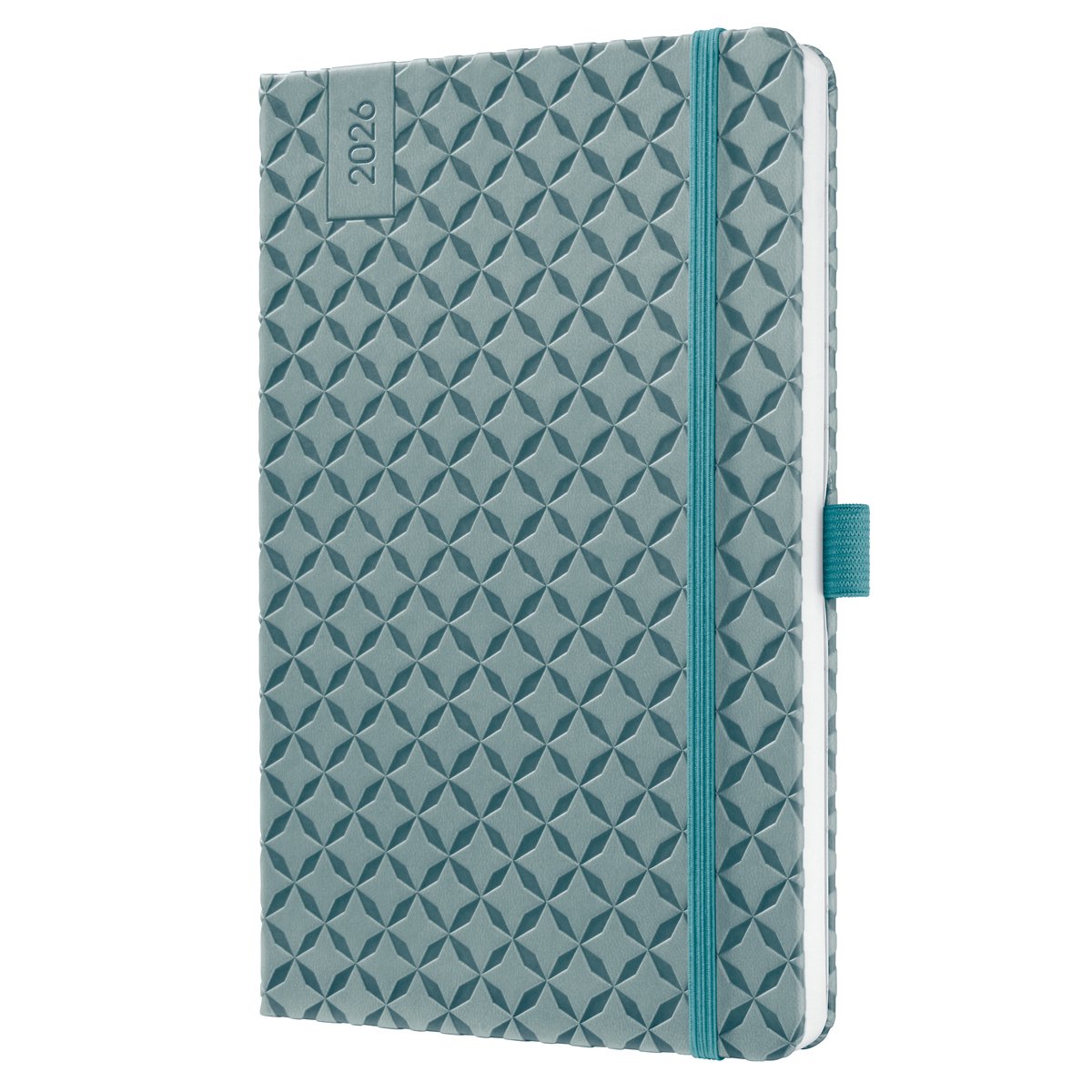 Sigel weekagenda Flair 2026 - formaat A5 - Ocean Blue - hardcover - SI-J6133