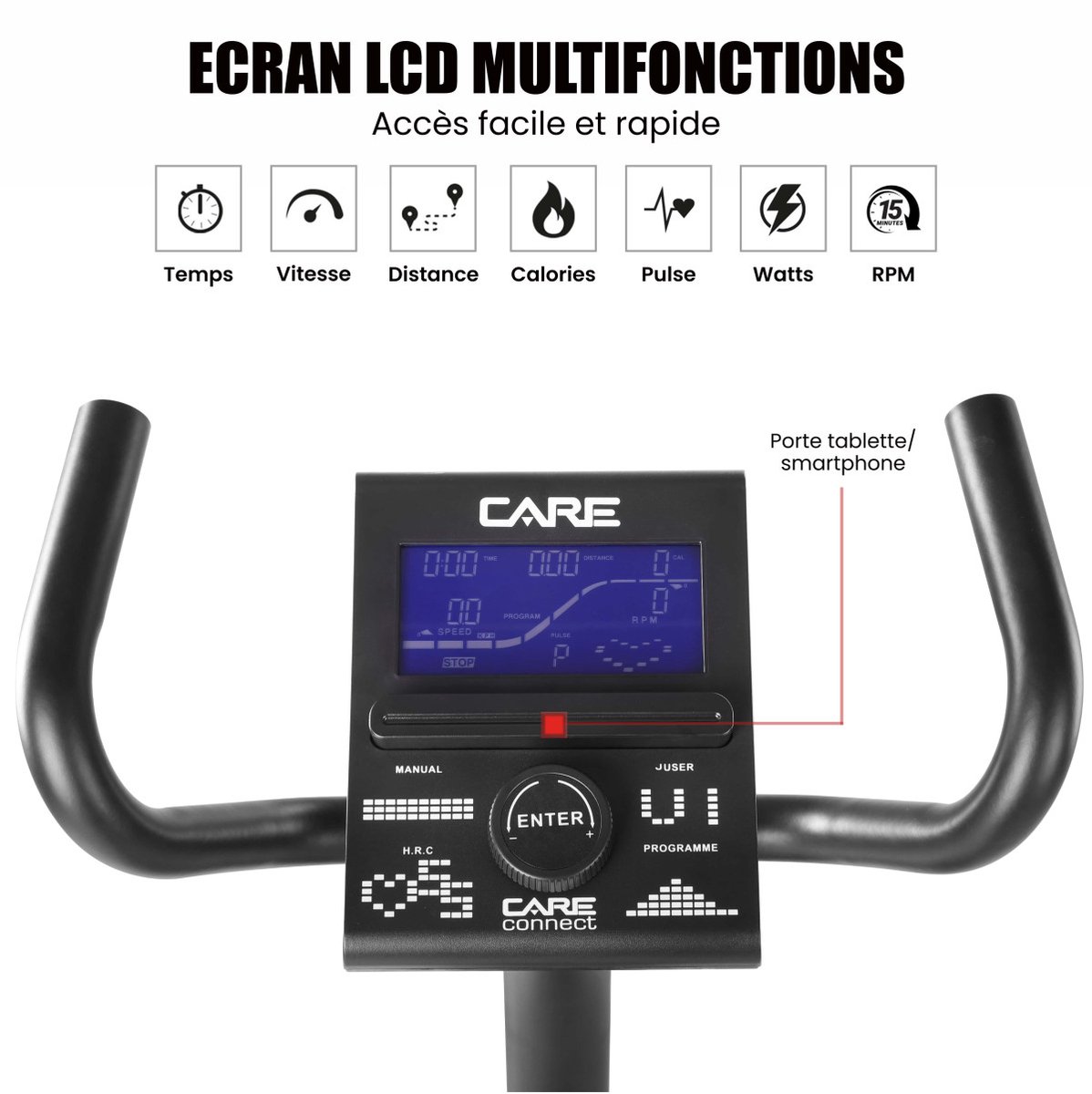 Afbeelding 3 van Semi-ligfiets - CARE - CARDIO MASTER DELUXE