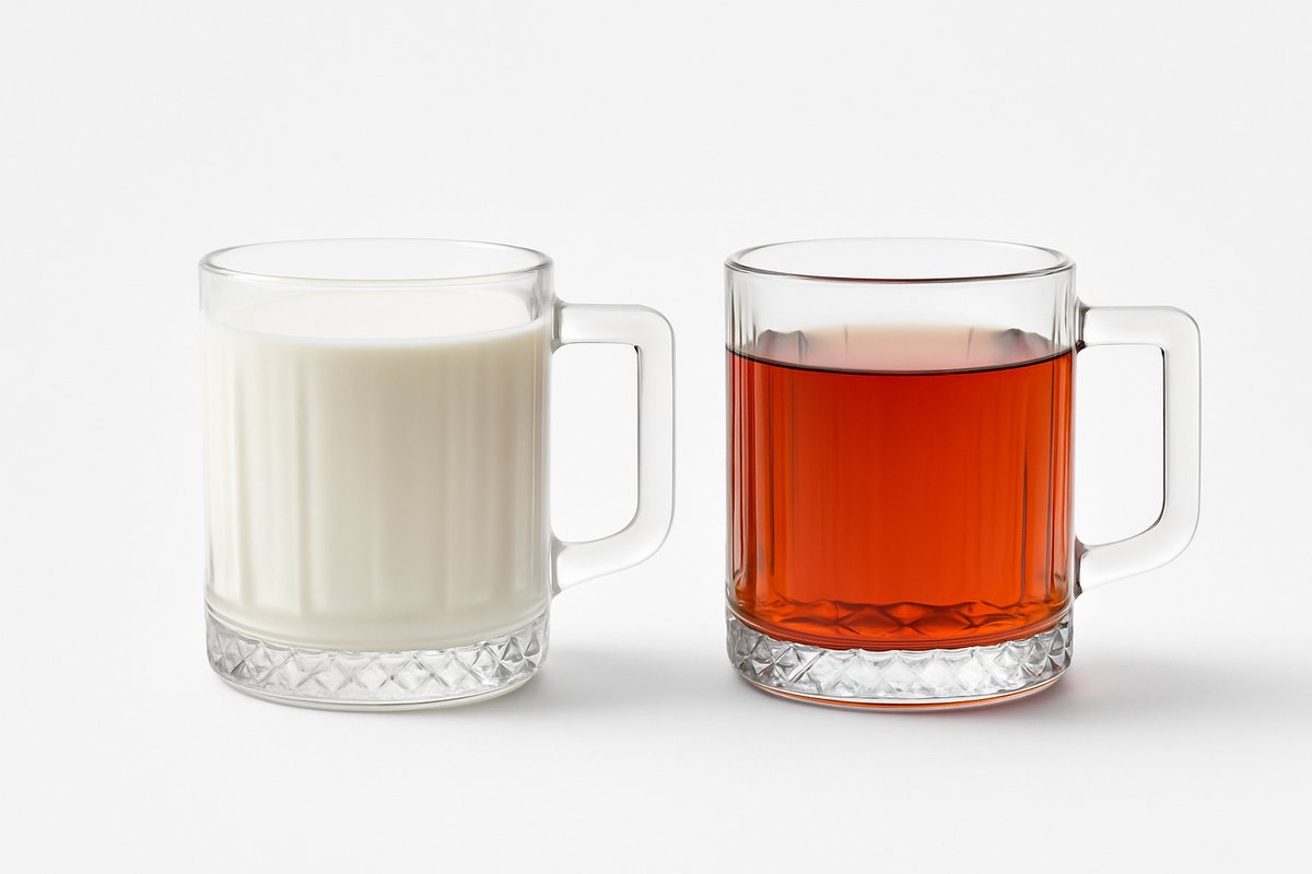 Mevaz - Thee glazen met oor - Koffie Glazen - Waterglazen - set van 6 stuks - 250ML