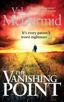De kaft van het boek 'The Vanishing Point' toont een man en kind die wegwandelen op een zonnige, met gras begroeide weg onder een dramatische, regenachtige hemel.