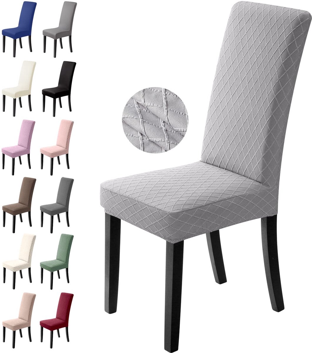 Ibenzoa® Universele Stretchbare Stoelhoezen Set van 4 voor Eetkamer, Kantoor en Evenementen Decoratie