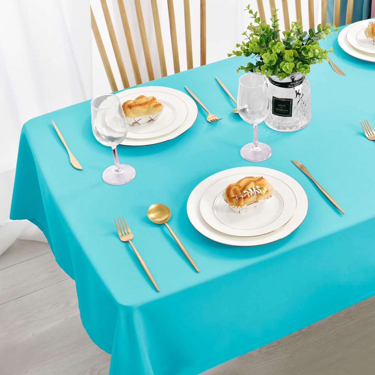 Ibenzoa® Duurzaam en Beschermend Tafelkleed - 130 x 160 cm - Waterdicht en Stofafstotend