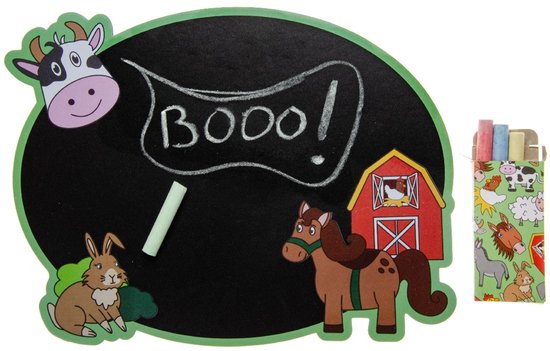 Tableau noir Duckiez avec Craie Animaux de la ferme - 24 pièces