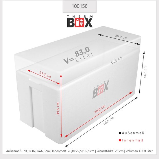 Isolatiebox Thermobox - Herbruikbare Koelbox en Warmhoudbox van 37 tot 83 L — afbeelding 5