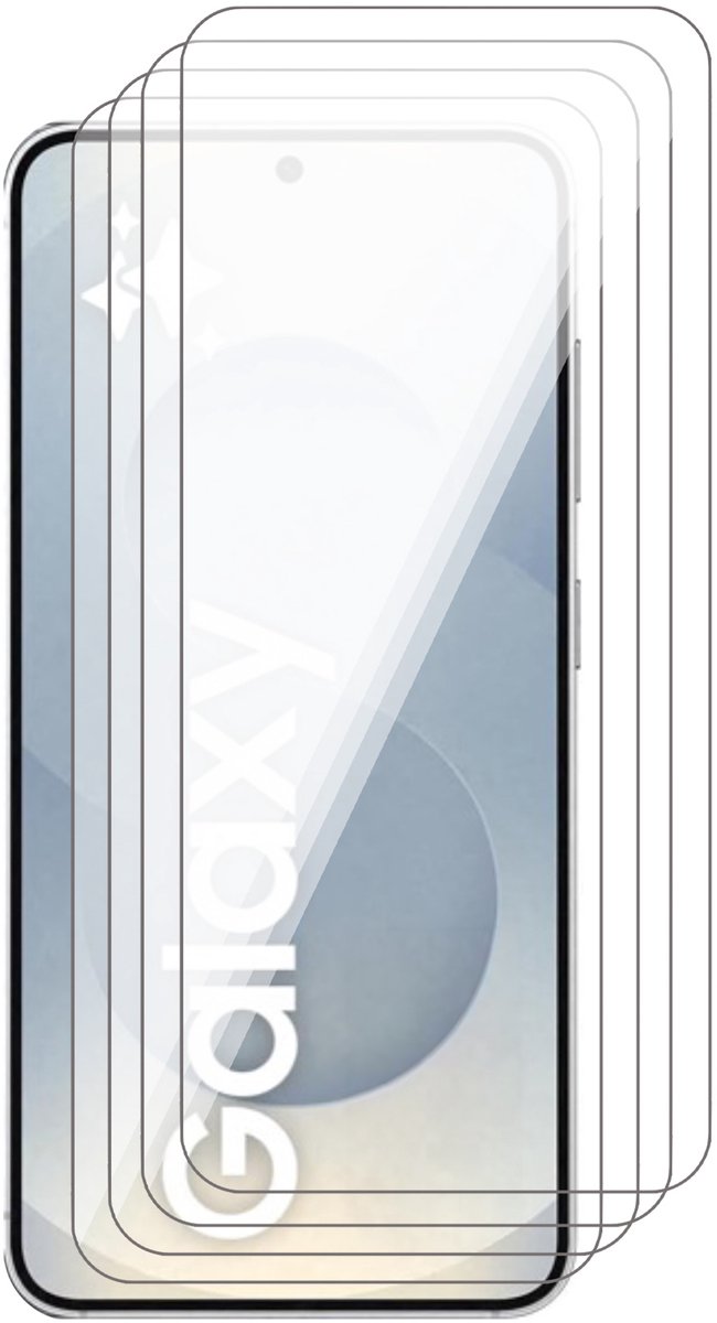 Screenprotector geschikt voor Samsung Galaxy S25 - 4x Glas Screen Protector