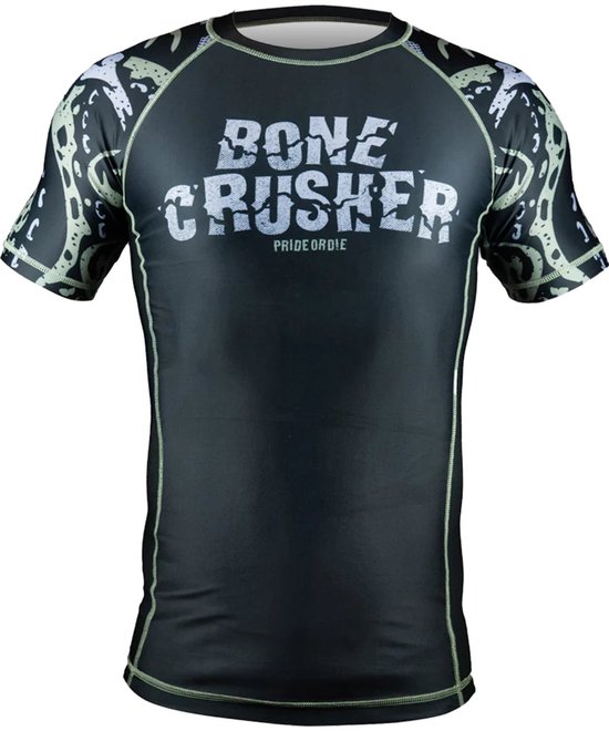 PRiDEorDiE Rash Guard Bone Crusher V.2 Black - M