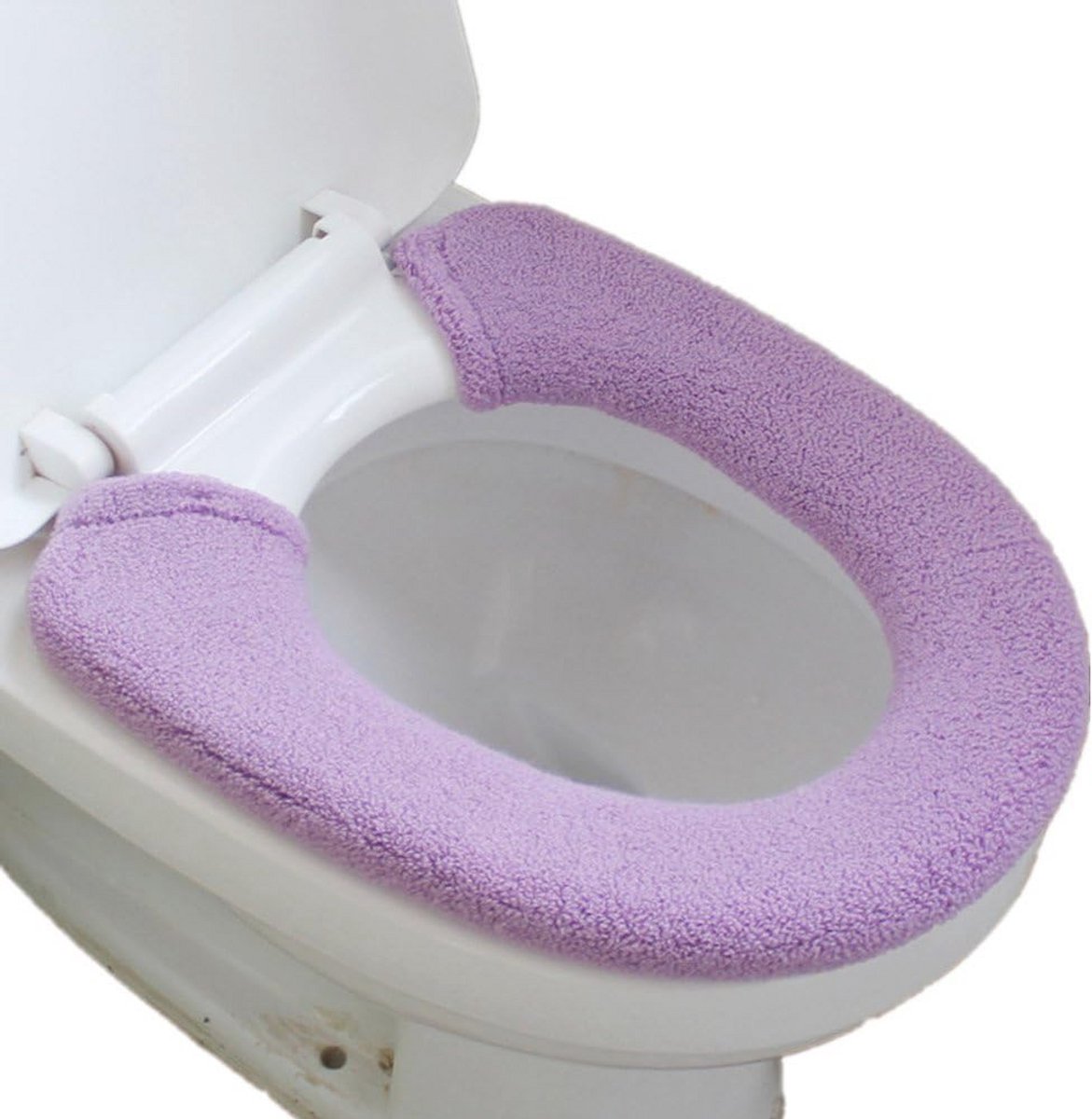 Wasbare toiletbrilcover - Warm en comfortabel voor elke toiletstoel - Lichtpaars
