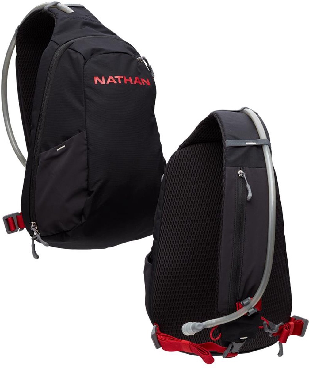 Nathan Run Sling 8L Black/Ribbon Red One size