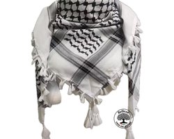 Belleze® Palestina Shemagh | Keffiyeh Sjaal | Free Palestine | 125x125 cm | Met Kwastjes | Hoge Kwaliteit PLO Sjaal