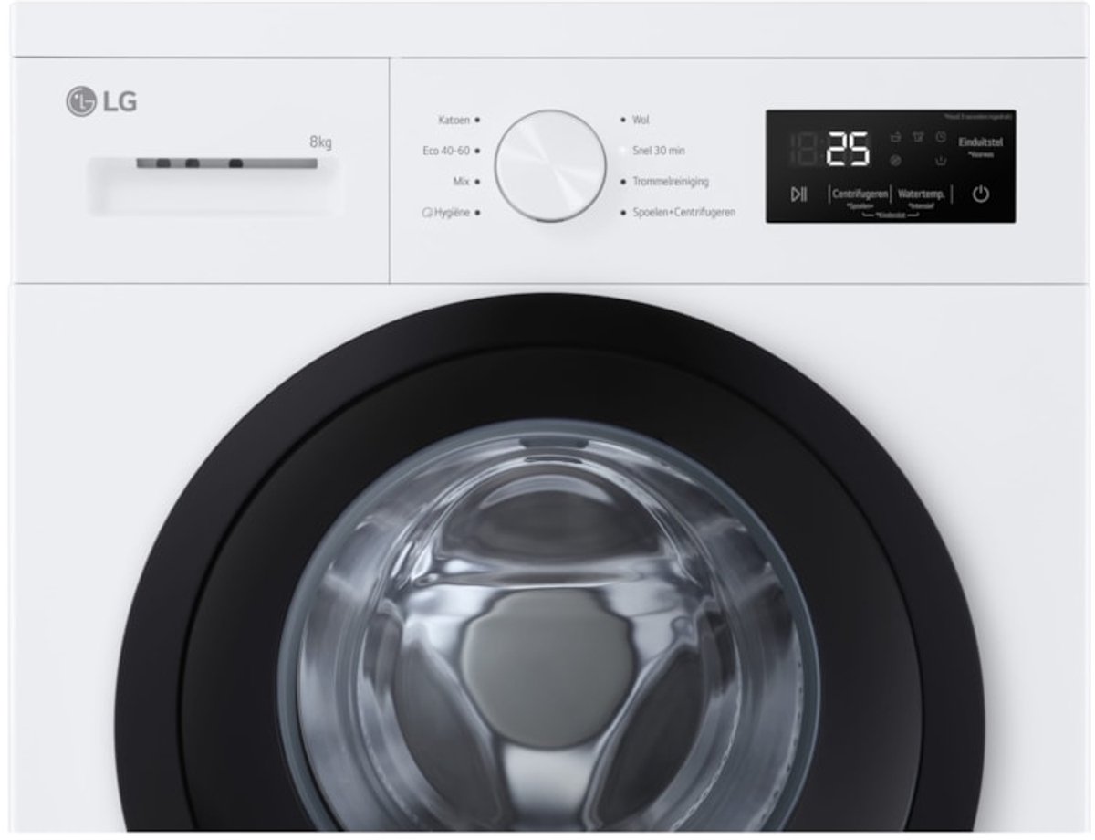 LG F4A10S8NWK 8 kg wasmachine met stoomfunctie thumbnail 4
