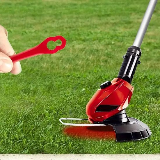 40x Vervangende Kunststof Messen voor Einhell Accu Grastrimmer - Geschikt voor GE-CT 18 Li, GC-CT 18/24 Li, GC-CT 18/24 Li P - Rood - 90 mm - Duurzaam & Flexibel van Einhell — afbeelding 2