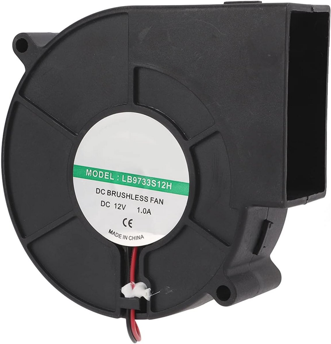 12V 1A Geluidsarme Centrifugaalventilator voor Bellenblaasmachines en Elektrische Apparaten