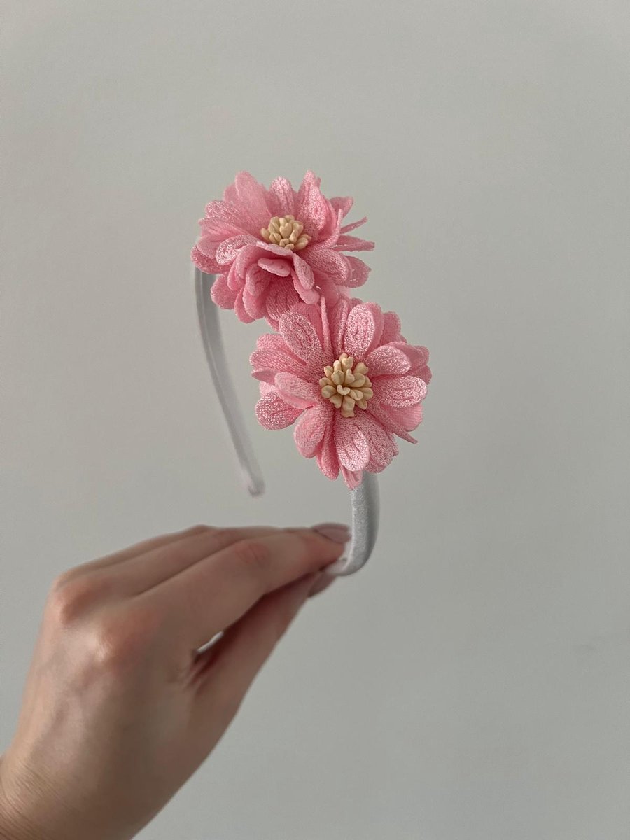 HipByLynn - Diadeem Bloem - Haaraccessoires - Haarbandje - Roze - Haaraccessoires - Kinder haaraccessoires