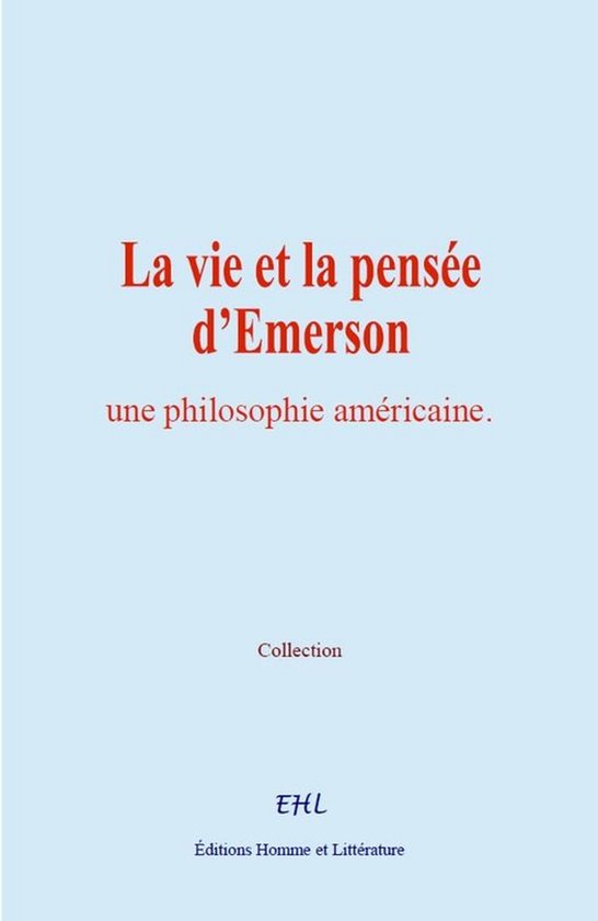 La vie et la pensée d’Emerson - cover