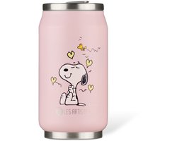 Les Artistes Paris Thermosbeker blik 280ml - met geïntegreerd rietje - Enjoy Snoopy - LP-A4399