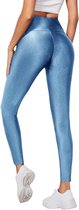 Hoge Taille Legging Blauw - Sportlegging - Fitness - Yoga - Stretch