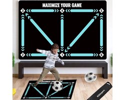 foto van Klikkopers® - Voetbalmat - 60cm x 90cm - Soccer Skills Mat - Voetbal Trainingsmateriaal - Junior - Dribbelmat - Voetbal Training - Voetbal Mat - Voetbal Trainingsmat - Voetbal Tapijt - Soccer Training Equipment