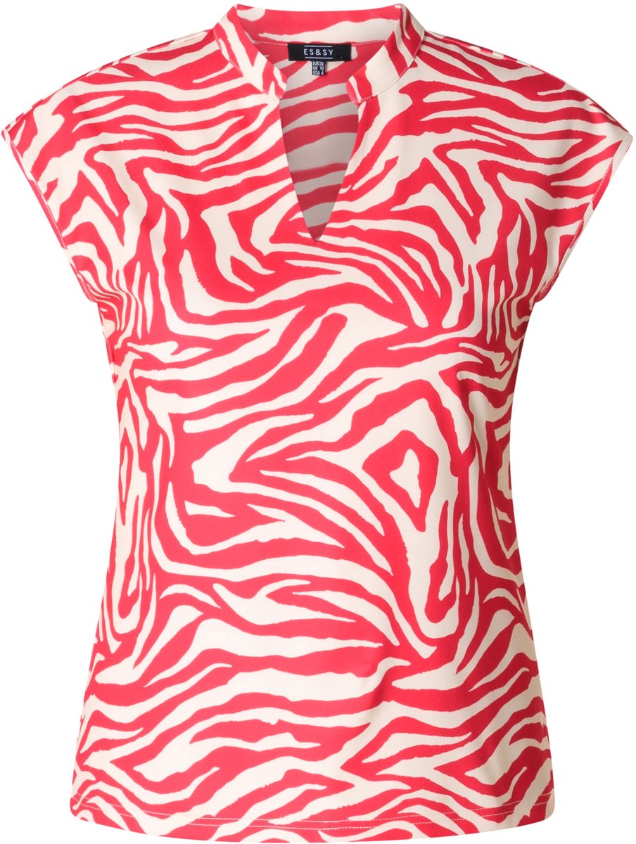 ES&SY Marieke Tops - Pink/Multi-Colour - maat 44
