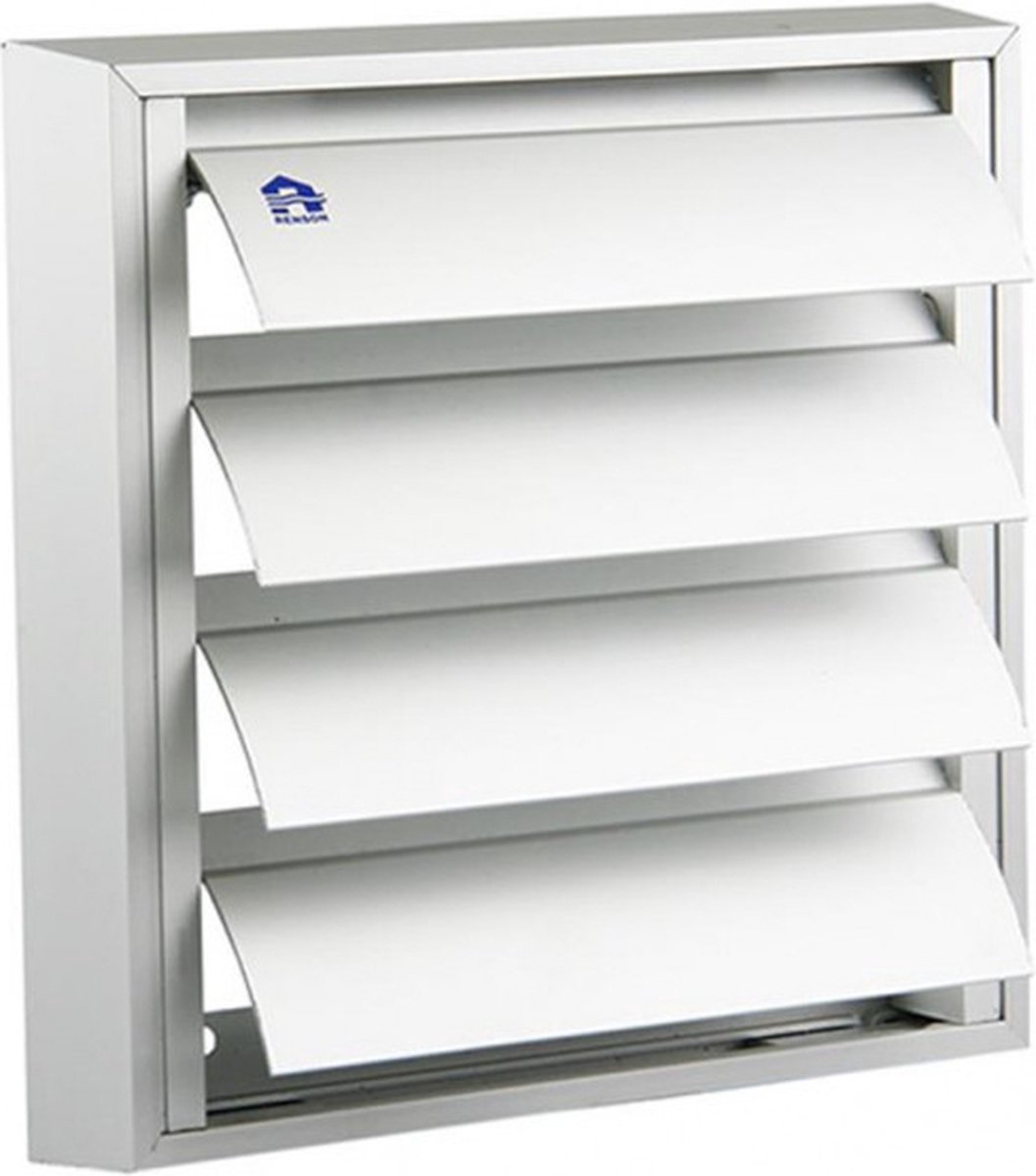 Renson lamellenrooster voor afzuigkap / dampkap – 173 x 173 mm – Opbouwmodel – Aluminium F1 – Type 433S