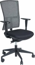 Chaise de bureau ergonomique | ARBO - 300-NEN |  tissu de siège noir | dos laine noir