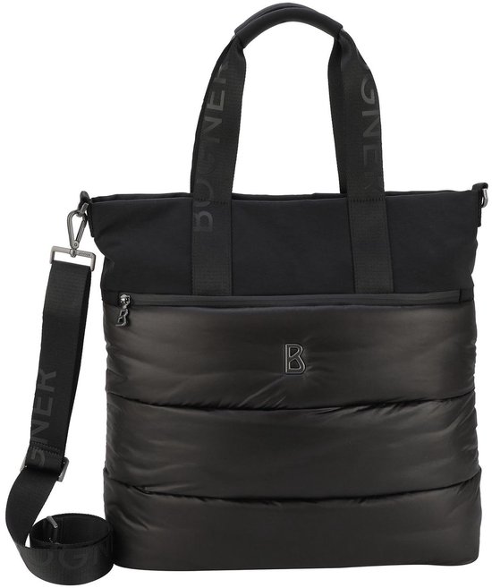 Bogner Sac à épaule bandoulière pour ordinateur portable Monarch Mian Tote Black Noir