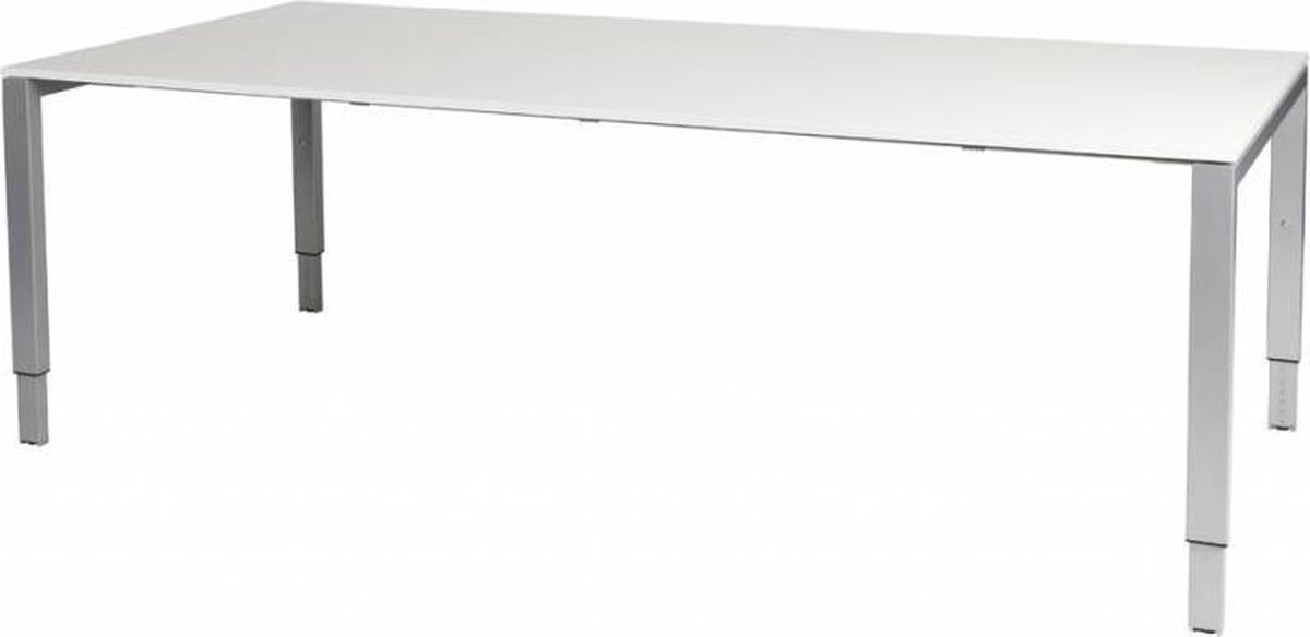 Schaffenburg Vergadertafel Domino - 220x100 grijs - alu frame