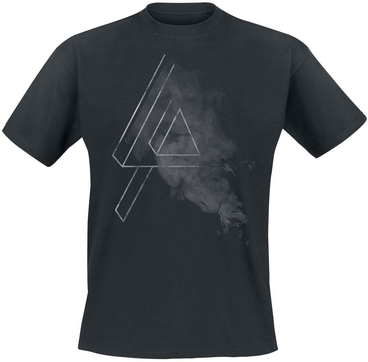 Linkin Park Smoke Logo Unisex T-shirt - zwart - XL