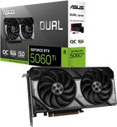 Bol.com ASUS DUAL NVIDIA GeForce RTX 5060 Ti OC - 16GB - GDDR7 - PCIe 5.0 - 1x HDMI 2.1b - 3x DisplayPort 2.1a aanbieding