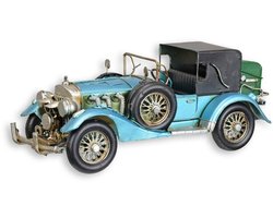 Oldtimer Tin Modelauto – Handgemaakt Blik Vintage Auto – Retro Decoratie Oldtimer Model – Uniek Verzamelobject Blikken Auto