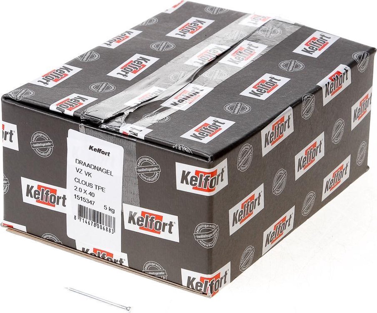 Kelfort draadnagel verloren kop gegalvaniseerd 2.0 x 40mm