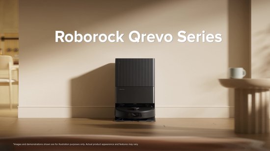 Roborock Qrevo S5V-Robotstofzuiger met dock-12000 Pa zuigkracht-FlexiArm-dweilen-Reactief obstakel vermijden-Dubbele anti-klitfunctie-Warmeluchtdroging-Obstakelvermijding en slimme navigatie-Zwart
