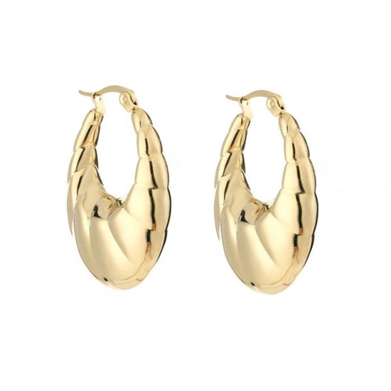 Bijoutheek Boucles Boucles d'oreilles créoles pendantes éditées Or